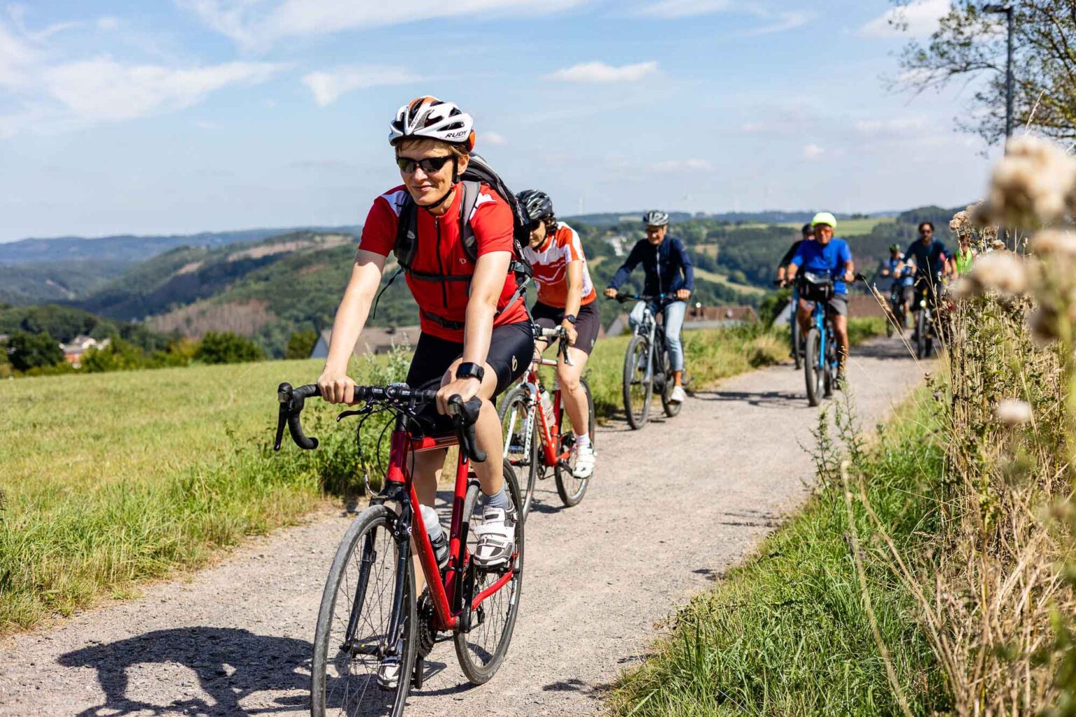 Mit dabei beim Stadtradeln 2023. Die E-Biker*innen haben uns am Berg abgehängt.